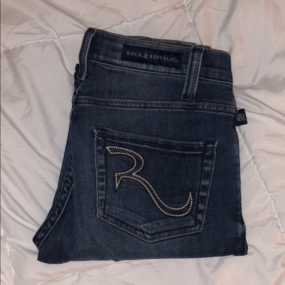 Rock and republic jeans size 2 medium dark wash